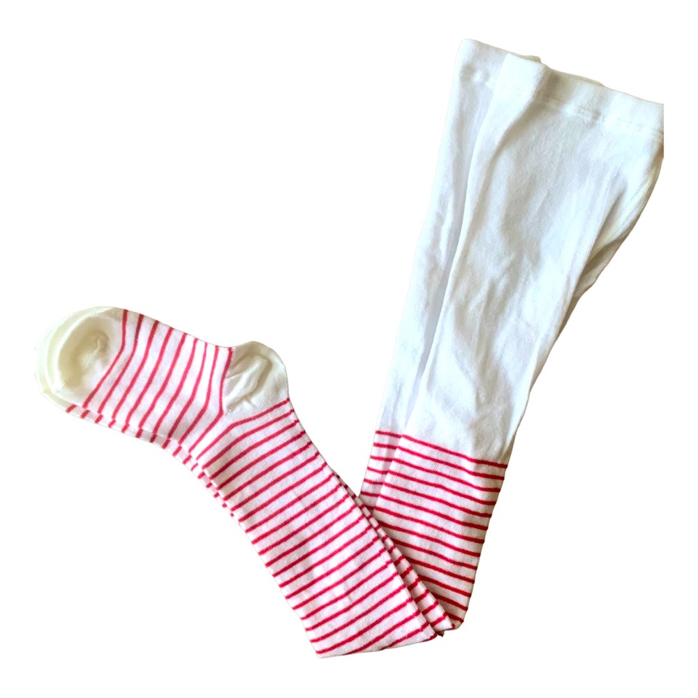 Red & White Striped Tights - Country Kids -NEW w/o Tags - Size 6 - 8 Years Old